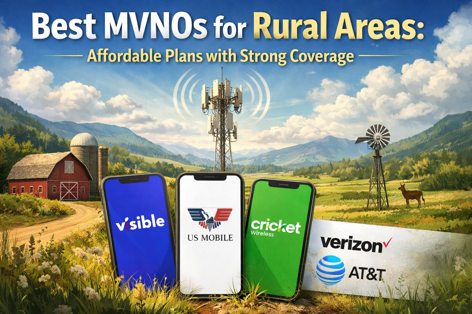 Best MVNOs for Rural Areas: Affordable Plans with Strong Coverage